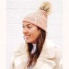 Wearlively The It-Girl Pom Beanie: Dusty Pink