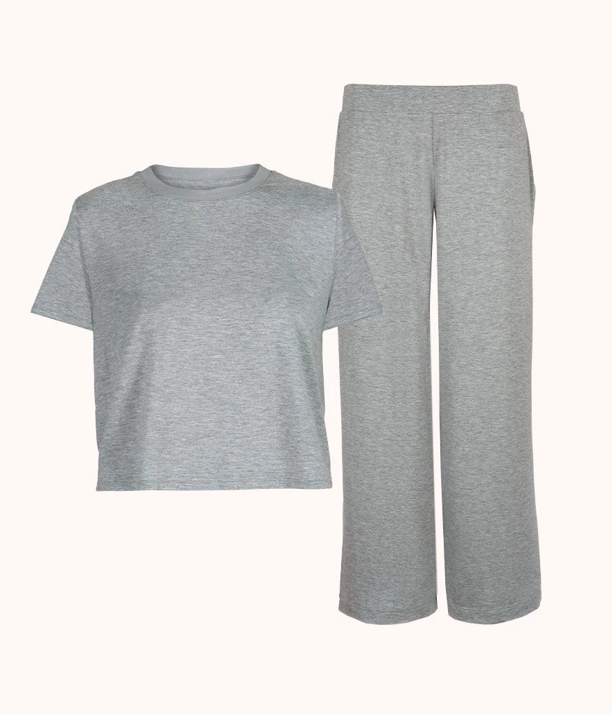 Wearlively The All-Day Classic Tee & Pant Bundle: Heather Grey Categories
