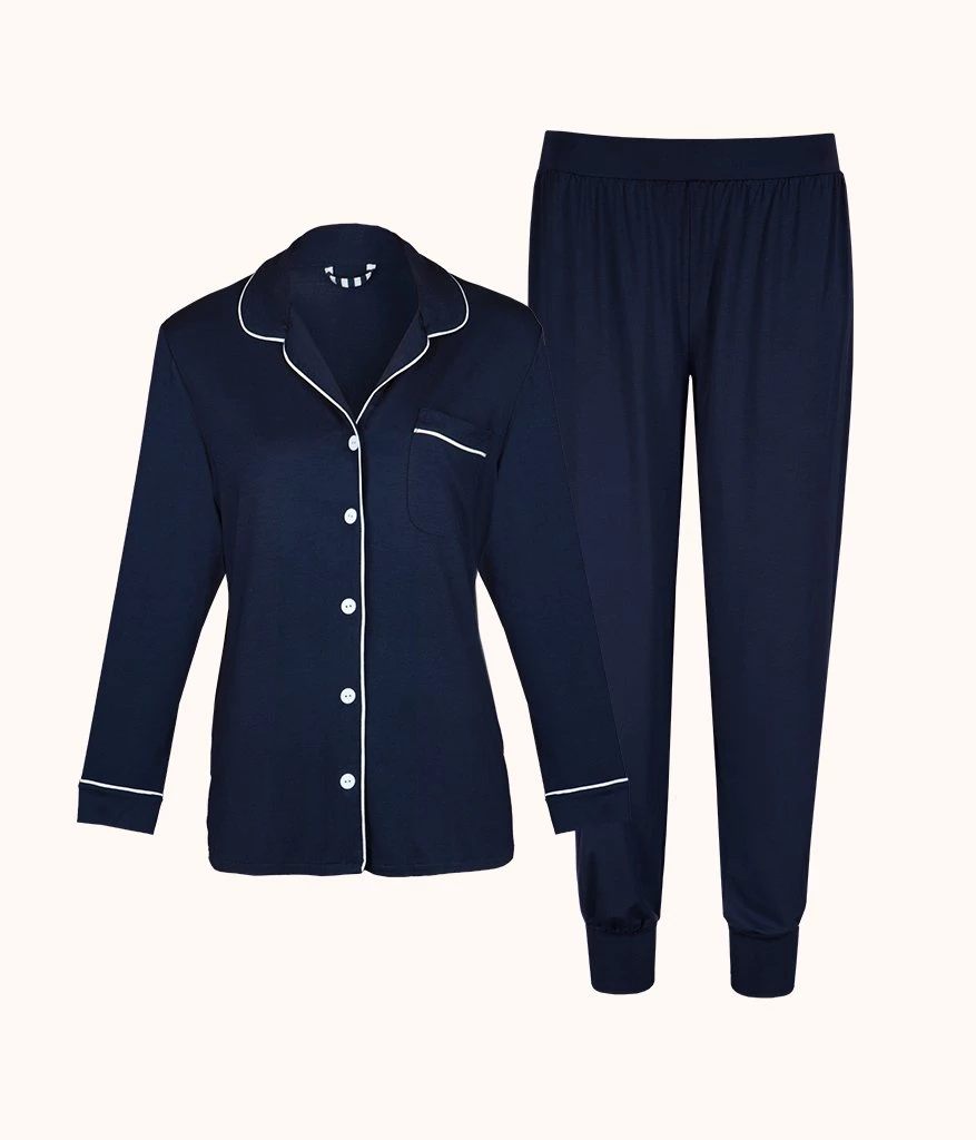 Wearlively The All-Day Lounge Shirt & Jogger Bundle: Midnight Navy