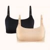 Wearlively The All-Day Maternity Bralette Bundle: Toasted Almond/Jet Black Bras