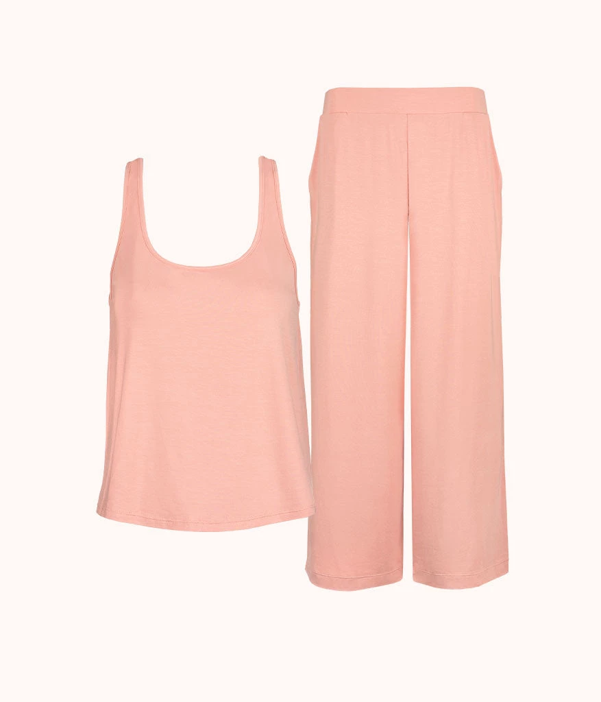 Wearlively Categories The All-Day Scoop Tank & Pant Bundle: Shell Pink