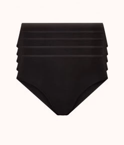 Wearlively The Cotton Brief 5-Pack: Jet Black Categories