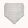Wearlively Categories The Cotton Brief 5-Pack: Heather Gray