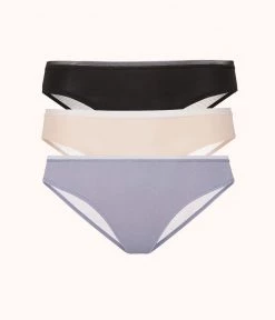 Wearlively The Mesh Back Bikini Bundle: Smoke/Jet Black/Toasted Almond