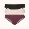 Wearlively The Mesh Back Bikini Bundle: Toasted Almond/Jet Black/Plum