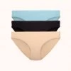 Wearlively The Seamless Bikini Bundle: Jet Black/Toasted Almond/Sky Blue