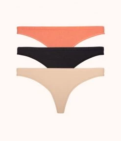 Wearlively The Seamless Thong Bundle: Terracotta/Jet Black/Toasted Almond Categories