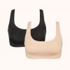 Wearlively The Sleek Scoop Bralette Bundle: Toasted Almond/Jet Black Bras 1 Wearlively The Sleek Scoop Bralette Bundle: Toasted Almond/Jet Black Bras