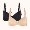 Wearlively The Spacer T-Shirt Bra Bundle: Toasted Almond/Jet Black 2 Wearlively The Spacer T-Shirt Bra Bundle: Toasted Almond/Jet Black