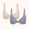 Wearlively The T-Shirt Bra Bundle: Toasted Almond/Smoke