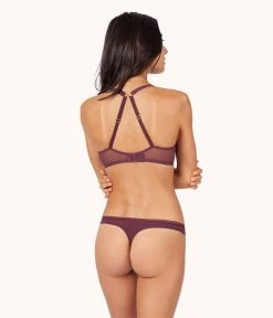 Wearlively The No Show Thong: Plum Categories