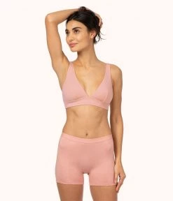 Wearlively The All-Day Boy Short Bundle: Heather Gray/Jet Black/Shell Pink