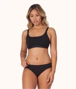 Wearlively The Cotton Bikini 5-Pack: Jet Black