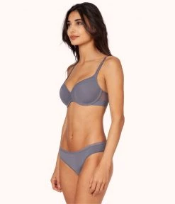 Wearlively Bras No-Wire Push-Up Bra Bundle: Toasted Almond/Smoke