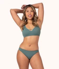 Wearlively The Seamless Bikini Bundle: Jet Black/Toasted Almond/Harbor Green