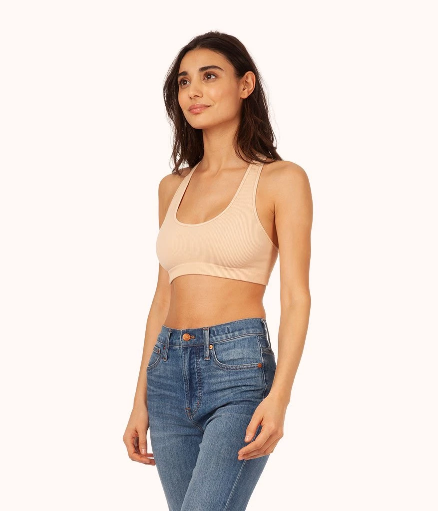 Wearlively The Seamless Racerback Bralette Trio: Terracotta/Jet Black/Toasted Almond 4 Wearlively The Seamless Racerback Bralette Trio: Terracotta/Jet Black/Toasted Almond