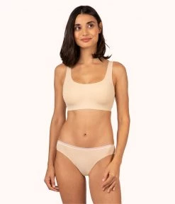 Wearlively The Sleek Scoop Bralette Bundle: Toasted Almond/Jet Black Bras