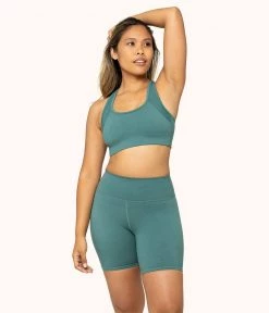 Wearlively Categories The Active Bike Short: Harbor Green