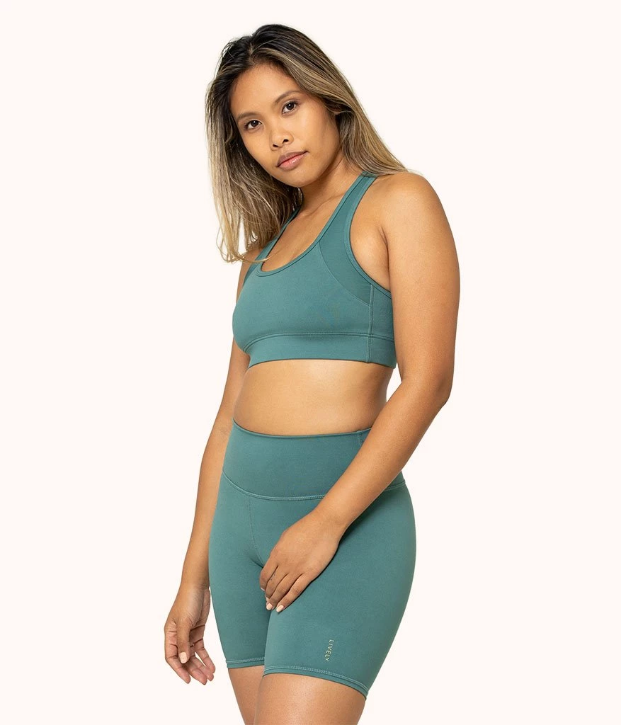 Wearlively The Active Racerback Bra: Harbor Green Bras 4 Wearlively The Active Racerback Bra: Harbor Green Bras