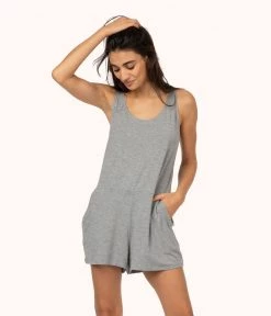 Wearlively Categories The All-Day Lounge Romper: Heather Gray