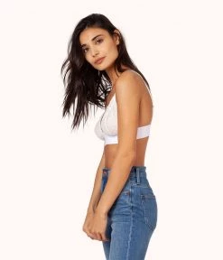 Wearlively The Crochet Lace Bralette: White