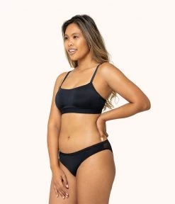 Wearlively The Eco Straight Up Bralette: Jet Black