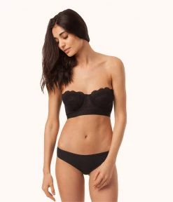 Wearlively Bras The Lace Strapless Bundle: Jet Black/Toasted Almond