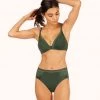 Wearlively The Luxe Flex No-Wire Bra: Rich Olive Bras