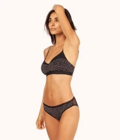 Wearlively The Mesh Back Bikini - Print: Painted Polka Categories