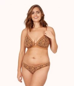 Wearlively The Mesh Back Bikini Bundle - Print: Toasted Almond/Jet Black/Latte Leopard Categories