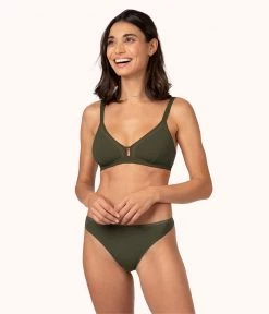 Wearlively Categories The No Show Thong: Rich Olive