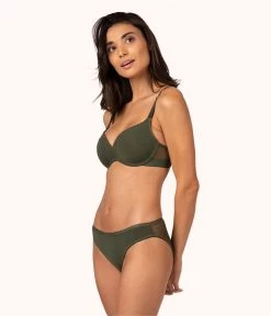 Wearlively Bras The No-Wire Push-Up: Rich Olive