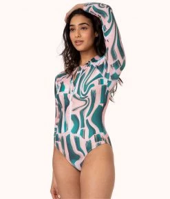 Wearlively The One Piece Rashguard: Paint Brush