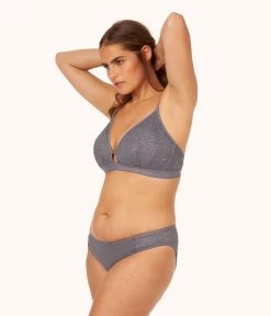 Wearlively The Palm Lace Bikini: Smoke Categories