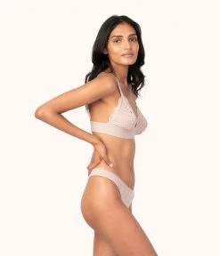 Wearlively Categories The Palm Lace Thong: Orchid