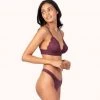 Wearlively Categories The Palm Lace Thong: Plum