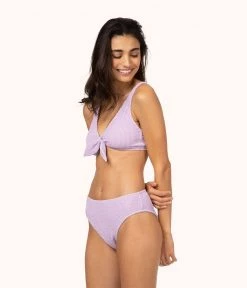 Wearlively Categories The Ruched High Waist Bikini: Lilac