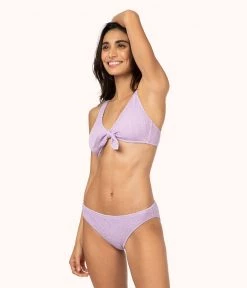 Wearlively The Ruched Plunge Bralette: Lilac Categories