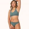 Wearlively Bras The Seamless Racerback Bralette: Harbor Green