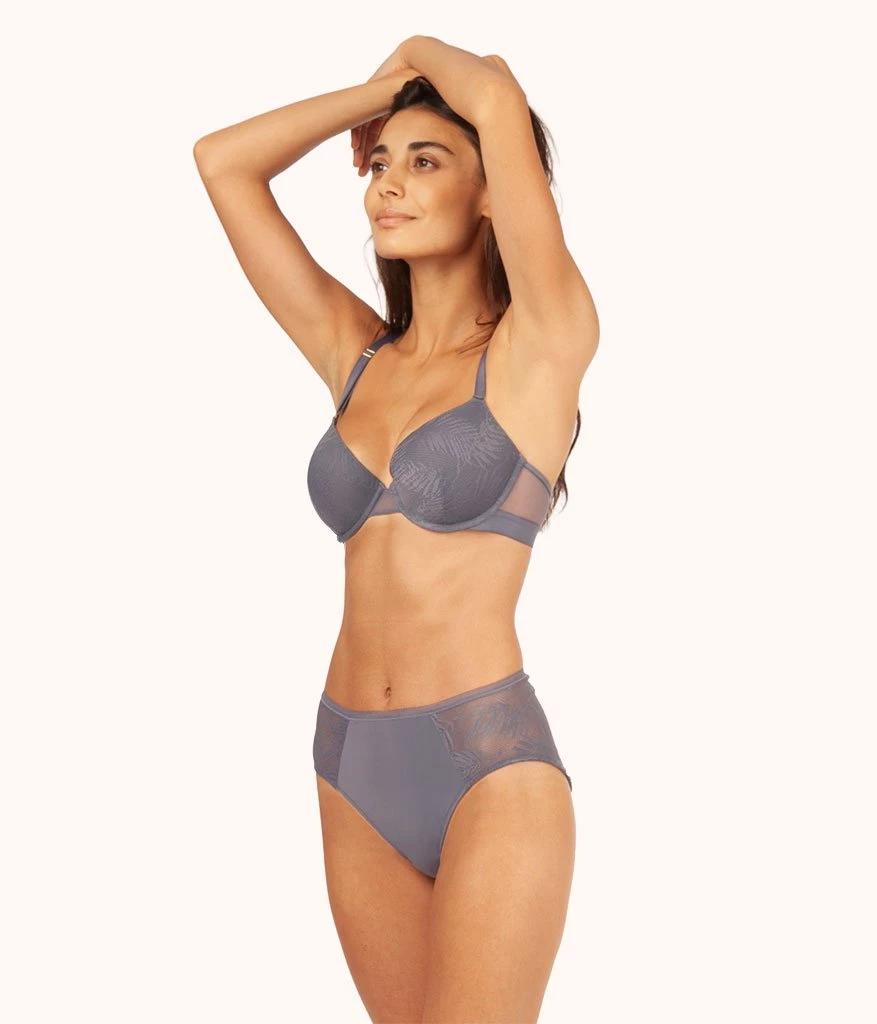 Wearlively Bras The Smooth Lace T-Shirt Bra: Smoke 4 Wearlively Bras The Smooth Lace T-Shirt Bra: Smoke