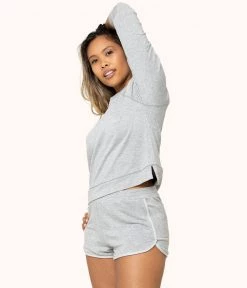 Wearlively The Terry-Soft Sweatshirt: Heather Gray Categories