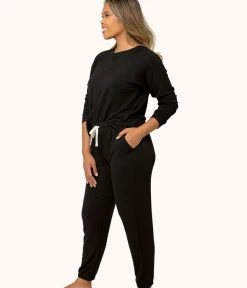 Wearlively The Terry-Soft Jogger Set Bundle: Jet Black