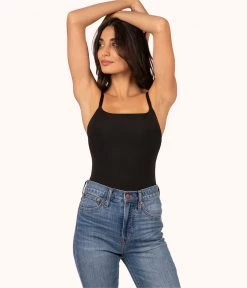 Wearlively The Sleek Bodysuit: Jet Black Categories