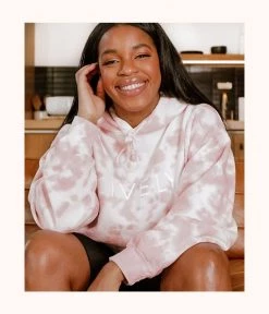 Wearlively Categories The Tie Dye Hoodie: Pink/White