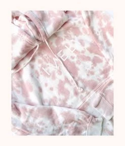 Wearlively Categories The Tie Dye Hoodie: Pink/White