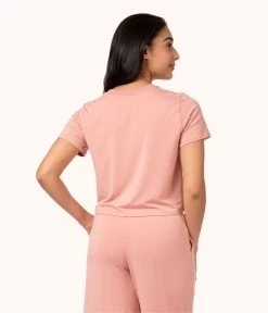 Wearlively The All-Day Classic Tee: Shell Pink Categories