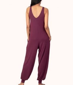 Wearlively All-Day Jumpsuit: Plum