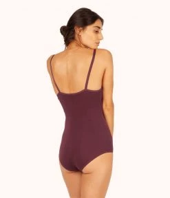 Wearlively The All-Day Maternity Bodysuit: Plum