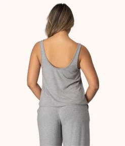 Wearlively Categories The All-Day Scoop Tank: Heather Grey