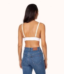 Wearlively The Crochet Lace Bralette: White